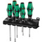 Wera 334/355/6 Rack Kraftform Plus Lasertip and rack, Screwdriver Set 6pc