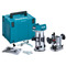 Makita DRT50ZJ 18V LXT Brushless Router/Trimmer (Body Only) with 195563-0 Plunge Router Base