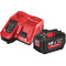 Milwaukee M18HNRG-121 18V 12.0Ah RedLithium-Ion High Output Battery and Charger Pack (1 x Battery + Charger)