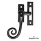 144MP Kirkpatrick Antique Smooth Black Casement Fastener