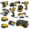 Dewalt 7 Piece 18v XR Brushless Power Tool Kit - 2 x 5.0ah Batteries