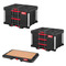 Milwaukee Packout Bundle - 4932472129 2 Drawer Tool Box, 4932472130 3 Drawer Tool Box & 4932472128  Work Surface
