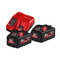 Milwaukee M18HNRG-802 High Output NRG Pack (2 x M18HB8 batts & M12-18FC)