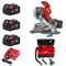 Milwaukee M18FMS254-0 18V Fuel 254mm Brushless Cordless Mitre Saw kit & M18VC2 18V Wet/Dry Vacuum - 3 x 5.0ah Batteries 
