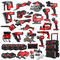 Milwaukee 20 Piece Power Tool Kit - 4 x 5.0ah & 2 x 2.0ah Batteries
