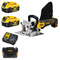 Dewalt DCW682NT 18v XR Brushless Biscuit Jointer Kit - 2 x 5.0ah Batteries, Charger & Case