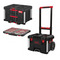 Milwaukee 3 Piece Packout Set- Trolley Case, 2 Drawer Tool Box & Slim Organiser Case