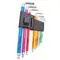 Faithfull XMS25HEXKEY 9 Piece Colour Coded Hex Key Set
