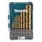 Makita D-72849 10 Piece HSS-TiN Drill Bit Set