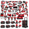 Milwaukee 30 Piece Power Tool Kit - 8 Batteries