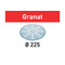 Festool Abrasive Sheet Granat STF D225/128 For Planex Sander - Select Grit - Packs of 25