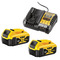 Dewalt DCB184 18V XR 5.0Ah Li-Ion Batteries (Twin Pack) + DCB1104 Charger