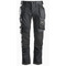 Snickers 6241 Stretch Trousers - Holster Pockets Steel Grey/Black - Select Size