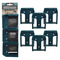 StealthMounts 6 Pack Battery Mounts for Makita 40V XGT Batteries - Blue