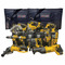 DeWalt x PTM 10 Piece Cordless Power Tool Kit - 4 x 5.0Ah Batteries, 2 x Cases, 2 x Bags