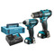 Makita CLX228AJ 12v MAX CXT Combi Kit - Combi Drill / Impact Driver 2 x 2ah Batteries