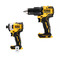 Dewalt DCF809N 18v Brushless Impact Driver with DCD709N 18v Brushless Combi Drill Naked Twin Pack