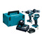 Makita DLX2455TJ 18v Brushless Twin Pack - DHP486 Combi/DTD172 Impact - 2 x 5.0ah Batteries