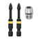 Dewalt DT70535T Extreme Impact Torsion 50mm Bit Ring 3pc Set inc Magnet Screwlock