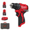 Milwaukee M12BLDDRC-202C 12v Compact Brushless Drill Driver Kit - 2 x 2.0ah Batteries
