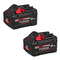 Milwaukee M18FB8 18v Forge 8ah Battery Twin Pack - 2 x M18FB8 Batteries