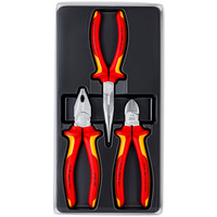 Knipex 002012 3pc Electro VDE Pliers Set 