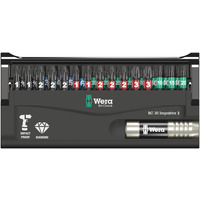 Wera Bit-Check 30 Impaktor 2, Holder and Bits, PH/PZ/TX/HEX, 30pc