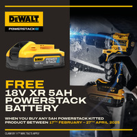 Dewalt DCS386H2T 18v XR Brushless Reciprocating Saw Kit - 2 x 5.0ah Powerstack Batteries