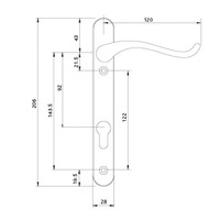 DCSWAN Windsor Swan Neck Door Handle