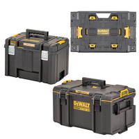 Dewalt TOUGHSYSTEM To TSTAK Adapter Bundle - DWST83294-1 DS300 ToughSystem 2.0 Toolbox, DWST83346-1 TSTAK 2.0 Deep Box & DWST08017-1 Adapter Plate