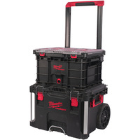 Milwaukee 4932464078 PACKOUT Trolley Case With 4932471724 Crate & 4932471064 Slim Organiser Case