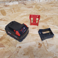 StealthMounts 6 Pack Battery Holders for Milwaukee M18 Batteries - Red