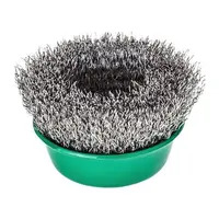 Milwaukee Crimped Cup brushes For Small Angle Grinder - 0.35mm Wire Gauge, 65mm Diameter
