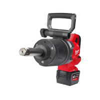 Milwaukee M18ONEFHIWF1D-121C 1'' Fuel D-Handle High Torque Impact Wrench With One-Key, 12Ah Battery, Charger, Case
