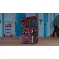 Milwaukee 4932498645 Packout Side Mount M18 Battery Rack & M18B5 18V 5.0Ah RedLithium-Ion Battery