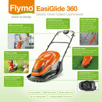 Flymo EasiGlide 360 Hover Lawn Mower - Brand New