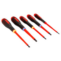 Bahco BE-9882S Insulated ERGO Screwdriver Set, 5 Piece