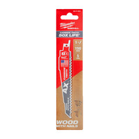 Milwaukee 48475221 150mm x 5TPI Heavy Duty AX Carbide Teeth Demolition Blades - Wood with Nails