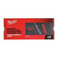 Milwaukee 4932479828 Maxbite Ratcheting Combination Spanner Set Foam Insert