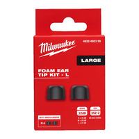 Milwaukee 4932493359 Memory Foam Ear Tip Replacement Size L - Pack of 5 Pairs