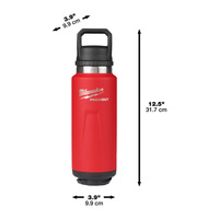 Milwaukee 4932493467 Packout 1065ml Chug Lid Bottle Red