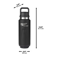 Milwaukee 4932493468 Packout 1065ml Chug Lid Bottle Black