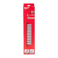Milwaukee 4932498798 13pc 1/2" Drive Deep 12-Point Socket Set - Metric