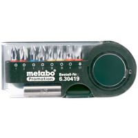 Metabo 630419000 9pc Screwdriver Bit Set 