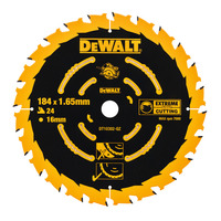 Dewalt DT10302 184mm Extreme 2nd Fix Circular Saw Blade 24T