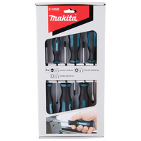 Makita E-10528 6pc Slotted, Pozi & Phillips Screwdriver Set 