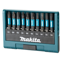 Makita E-12011 10pc 50mm Impact Black Screw Bit Set