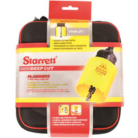 Starrett KDC07021 6pc Plumbers Deepcut Bi-Metal Holesaw Kit 