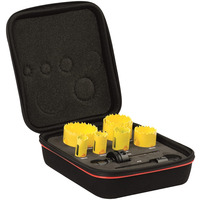 Starrett KDC07021 6pc Plumbers Deepcut Bi-Metal Holesaw Kit 