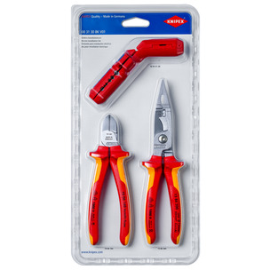 Knipex 00 31 30 BK V01 3pc Electrical Installations Kit 